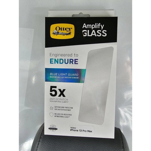 OtterBox Amplify Glass Blue Light Guard Screen Protector for iPhone 13 Pro Max - Picture 2 of 3